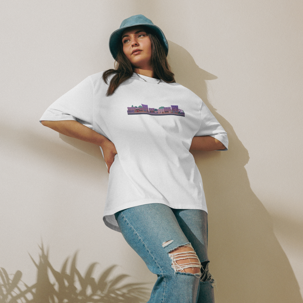 Oversized Heavyweight T-shirt VMR Skater Buildings